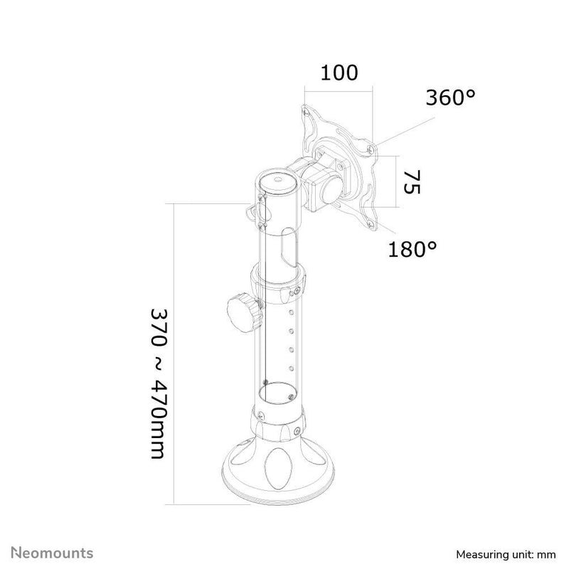 Neomounts FPMA-D025BLACK Monitor Tischhalterung