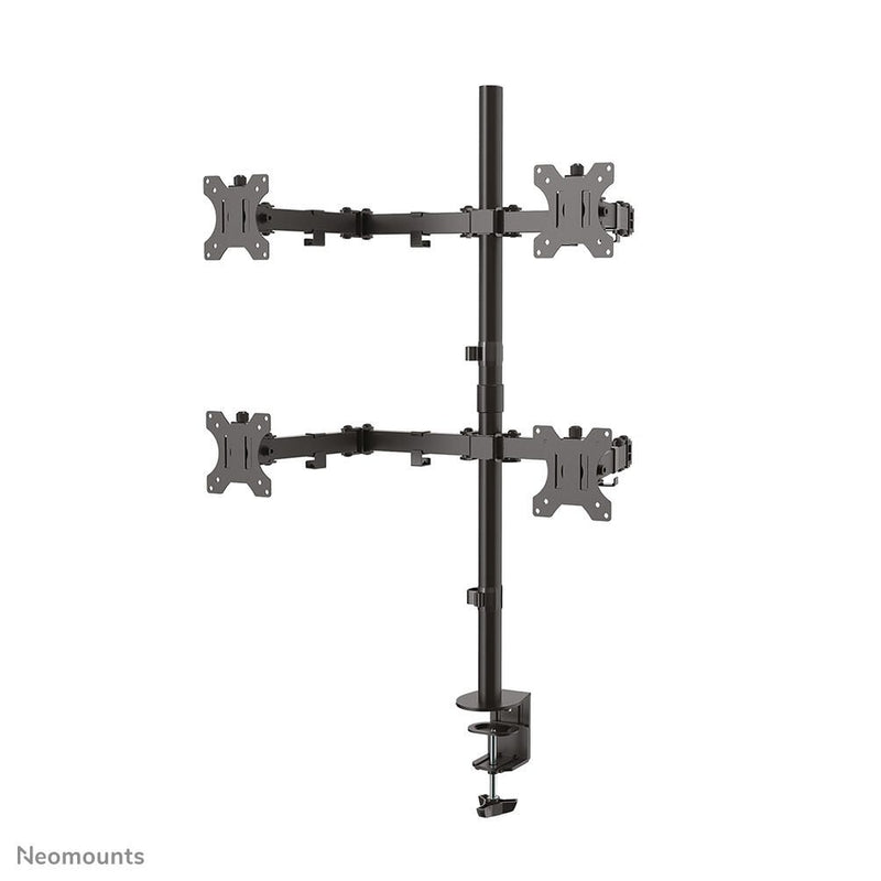 Neomounts FPMA-D550D4BLACK vierfach Monitor Tischhalterung