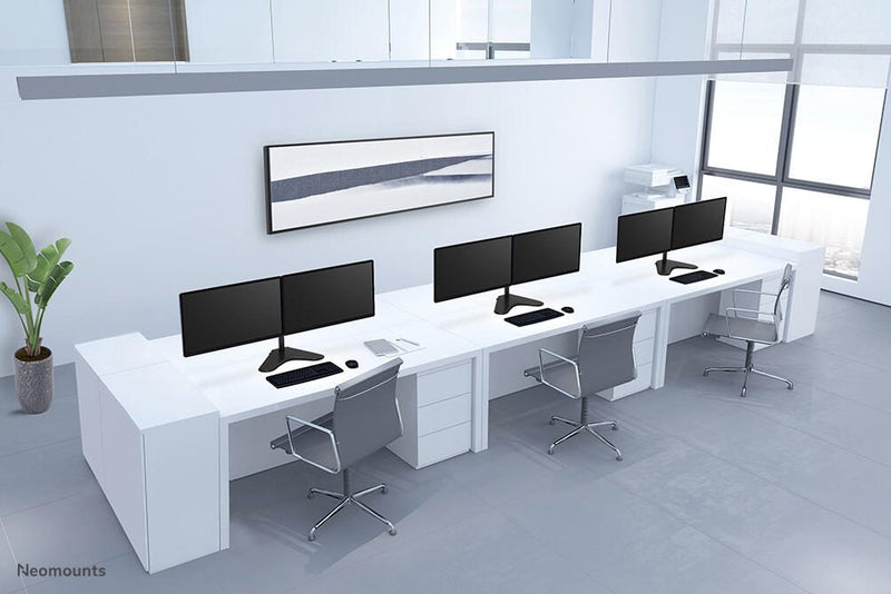 Neomounts FPMA-D550DDBLACK Dual Monitor Tischständer