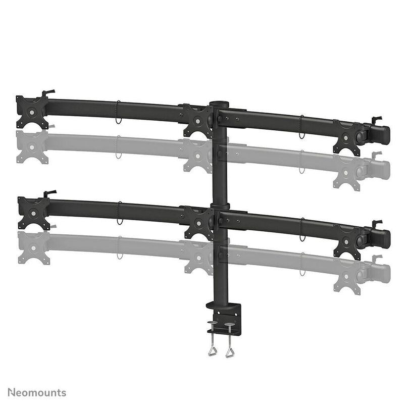 Neomounts FPMA-D700D6 Tischhalterung für sechs Flachbildschirme bis 27' (69 cm).