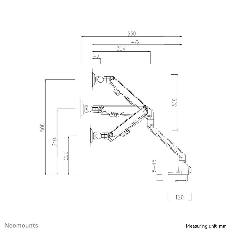 Neomounts FPMA-D750DBLACK2 Monitor Tischhalterung