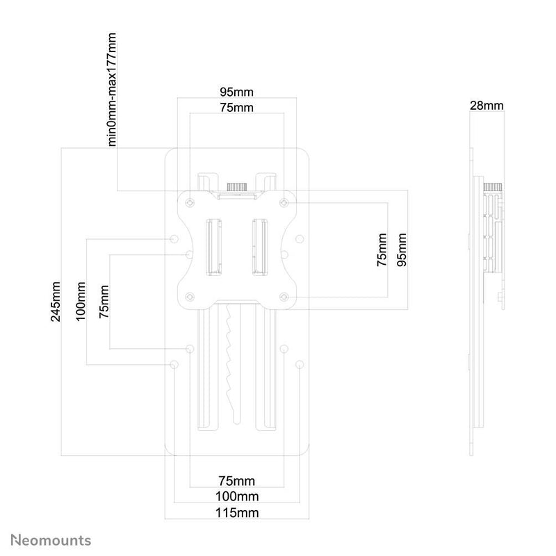 Neomounts FPMA-LIFT100BLACK