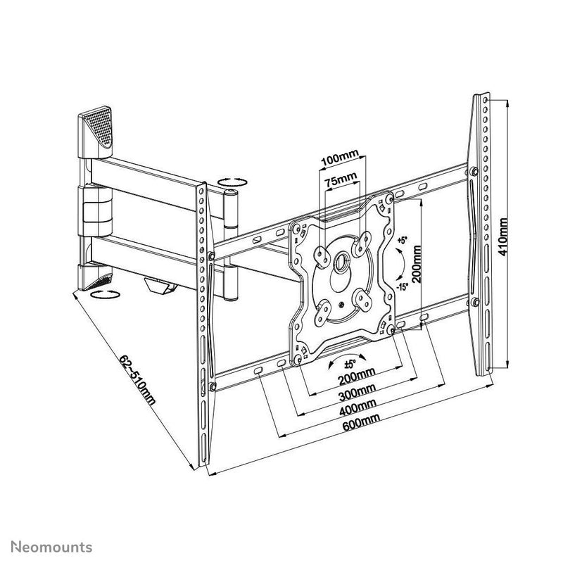 Neomounts FPMA-W460BLACK Wandhalterung