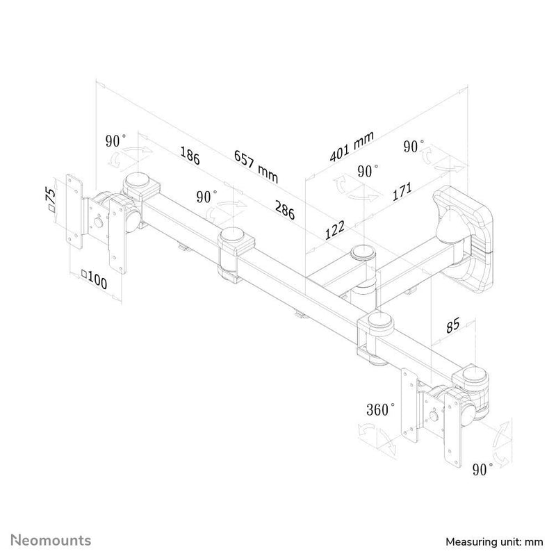 Neomounts FPMA-W960D Wandhalterung