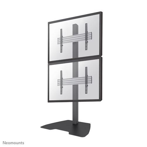 Neomounts NMPRO-S12 1x2 Videowall Bodenständer für zwei Displays 81,3 - 165,1 cm 32-65 Zoll