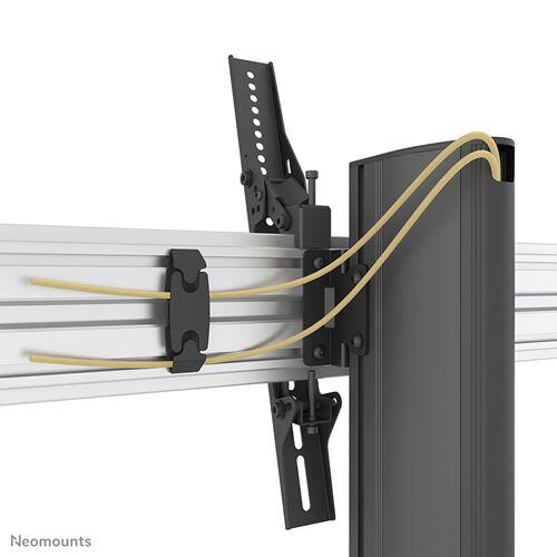 B-WARE Neomounts NMPRO-S12 1x2 Videowall Bodenständer für zwei Displays 81,3 - 165,1 cm 32-65 Zoll