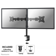 Neomounts NM-D135DBLACK dual Monitor Tischhalterung