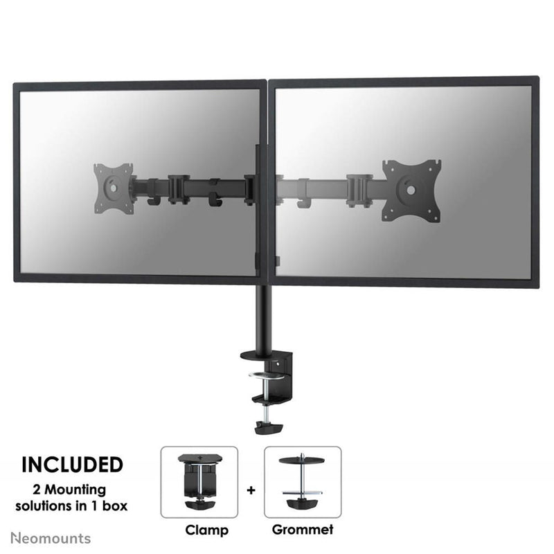 Neomounts NM-D135DBLACK dual Monitor Tischhalterung