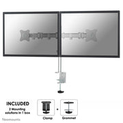 Neomounts NM-D135DSILVER Monitor Tischhalterung