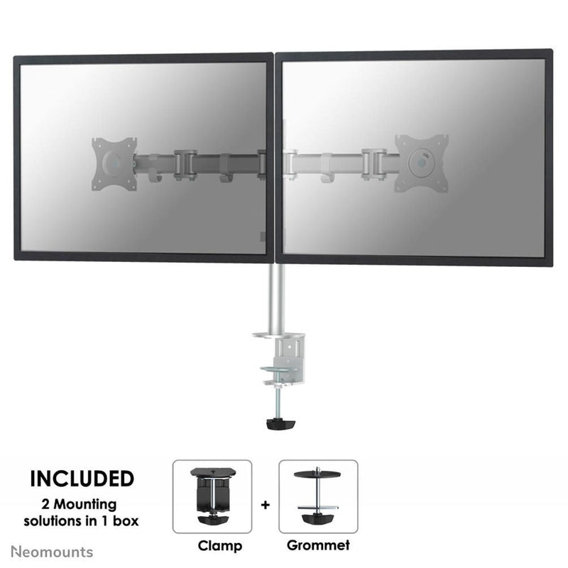 Neomounts NM-D135DSILVER Monitor Tischhalterung