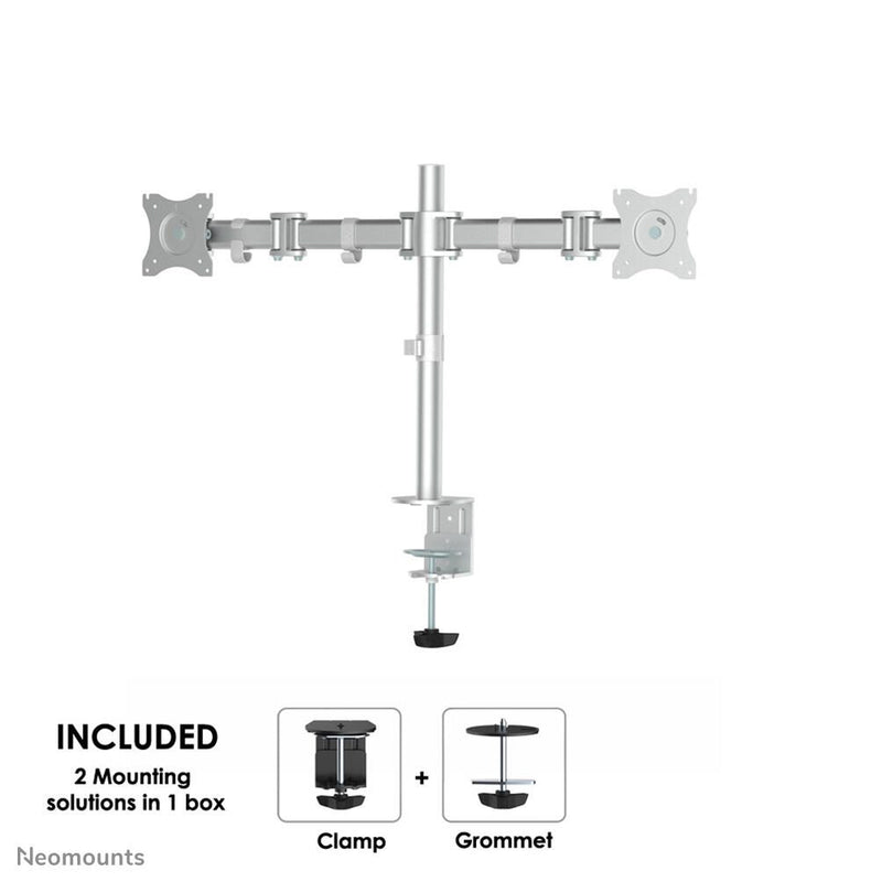 Neomounts NM-D135DSILVER Monitor Tischhalterung