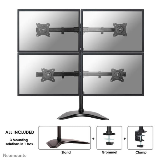 Neomounts NM-D335D4BLACK Monitor Tischhalterung