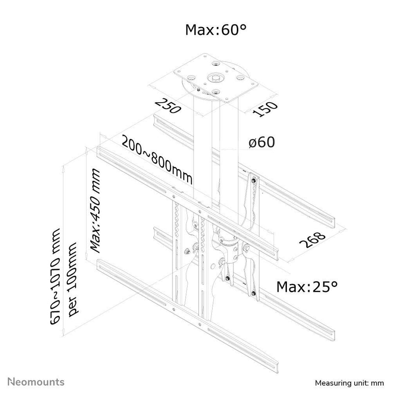 Neomounts PLASMA-C100D Deckenhalterung