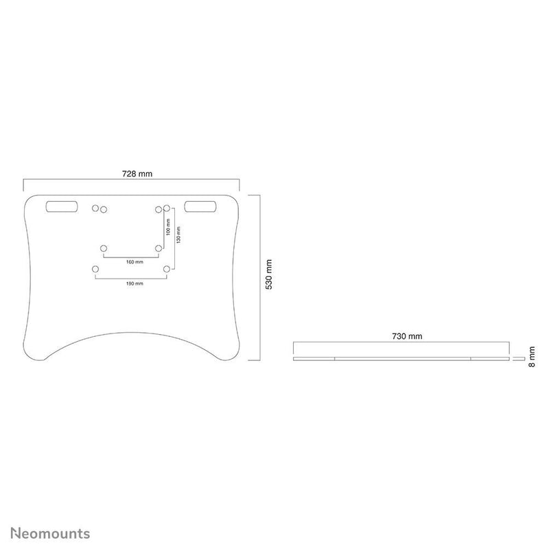 Neomounts PLASMA-M2500FPLATE Bodenplatte