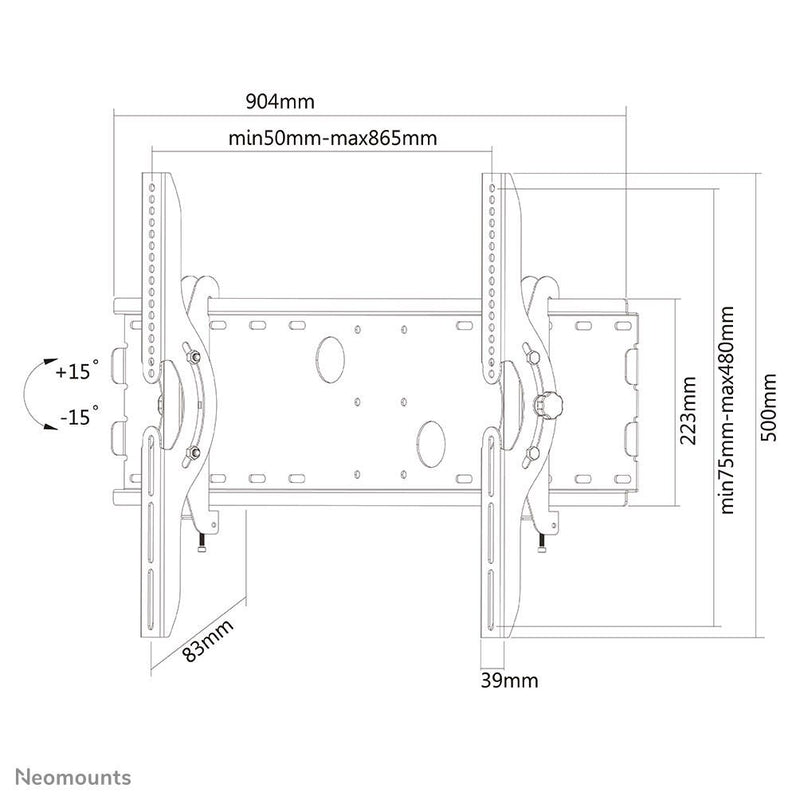 Neomounts PLASMA-W200BLACK Wandhalterung