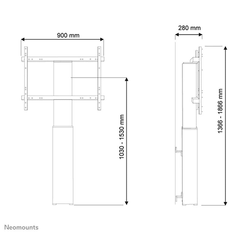 Neomounts PLASMA-W2250BLACK motorisierte Wandhalterung