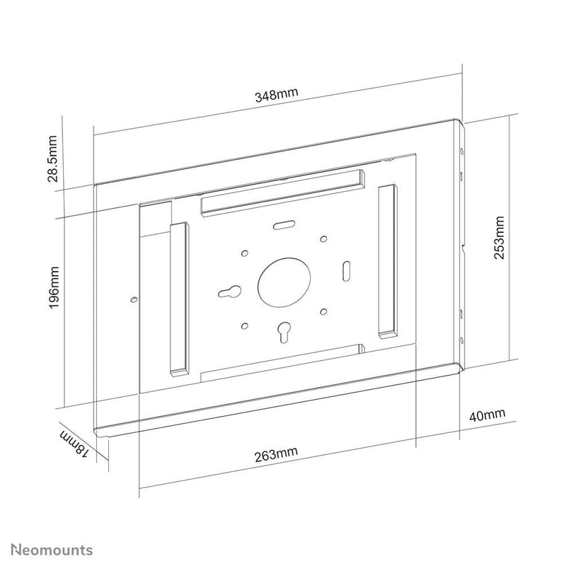 Neomounts WL15-660WH1 Tablet-Wandhalterung für 12,9' iPad Pro Tablets - Weiß