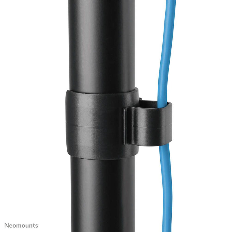 Neomounts WL90-325BL1 höhenverstellbarer, wandmontierter Arbeitsplatz für 17-32' Bildschirme, Tastatur und Maus - Schwar