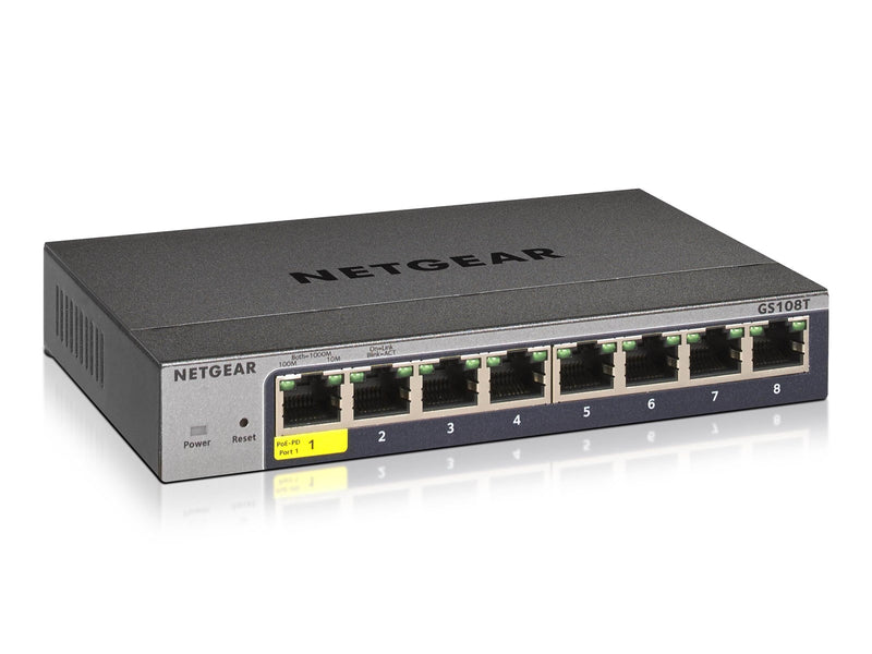 Netgear GS108Tv3 8-Port Gigabit Ethernet Smart Switch with Cloud Management