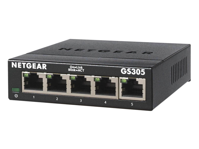 Netgear GS305-300PES 5-Port Gigabit Ethernet SOHO Unmanaged Switch