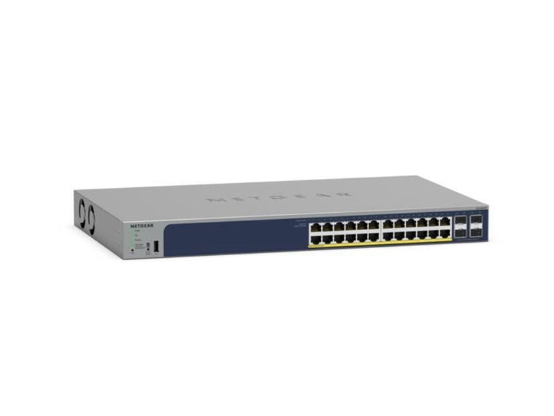 Netgear GS728TPP 28-Port Gigabit Ethernet Smart Switch with 4 SFP Ports and High Power (24 PoE+) (384W)
