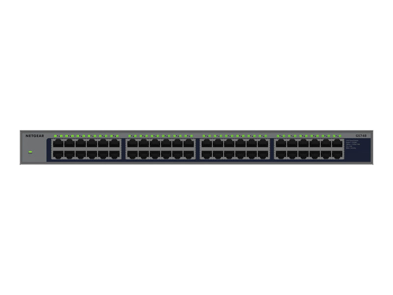 Netgear GS748 - switch - 48 ports - unmanaged