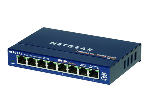 Netgear ProSAFE GS108 8-Port Gigabit Ethernet Unmanaged Switch