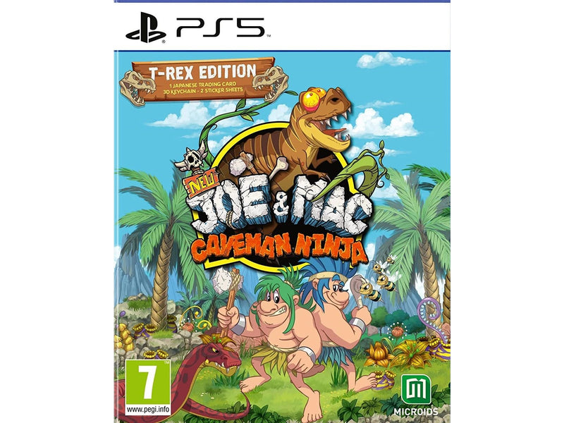 New Joe & Mac: Caveman Ninja - T-Rex Edition - Sony PlayStation 5 - Platformer - PEGI 7