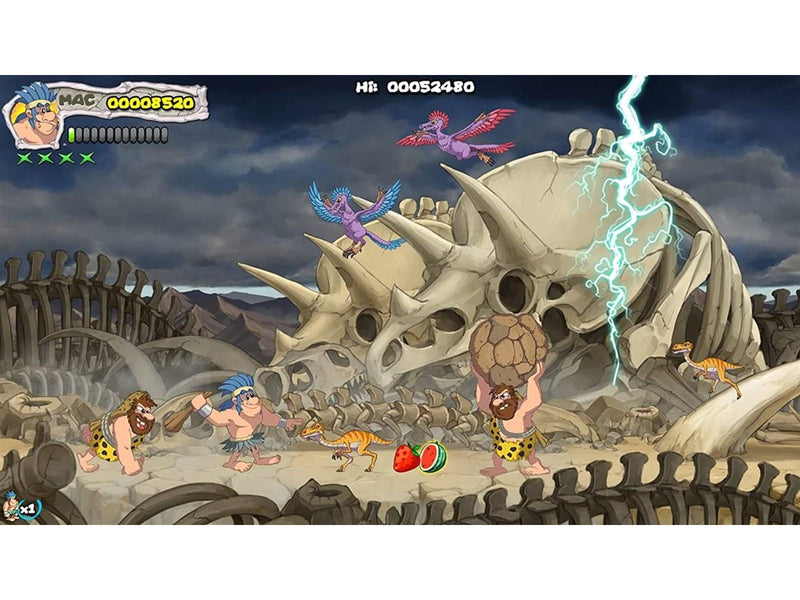 New Joe & Mac: Caveman Ninja - T-Rex Edition - Sony PlayStation 5 - Platformer - PEGI 7