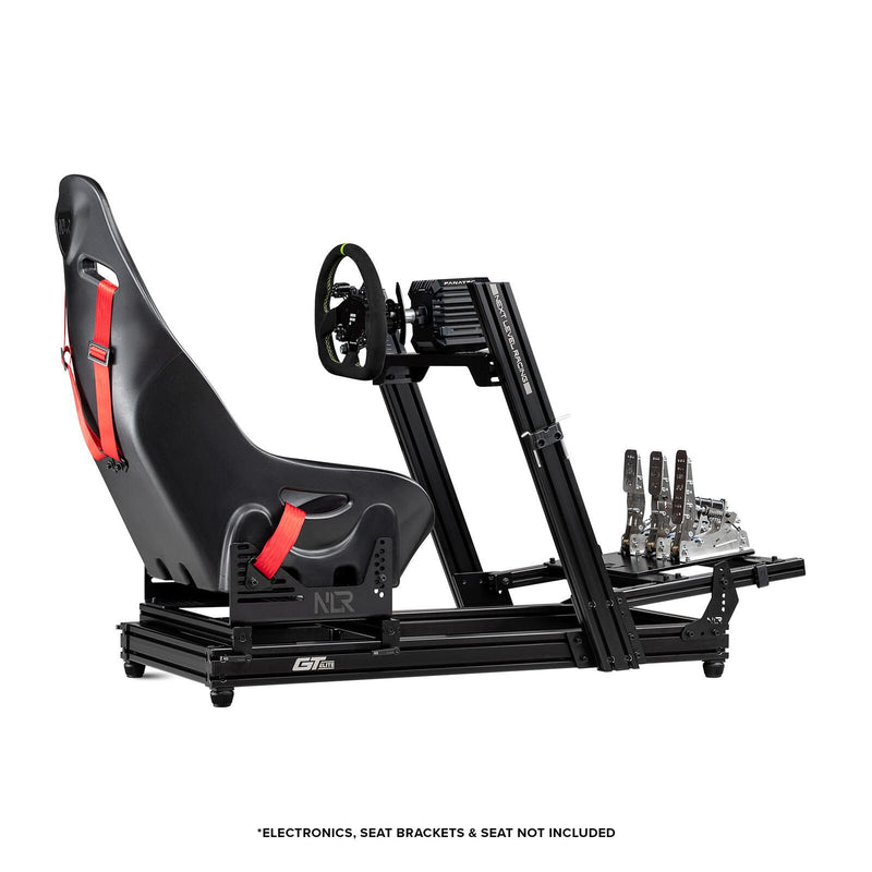 Next Level Racing® GTElite Lite Racing Simulator Cockpit - Wheel Plate Edition - Black