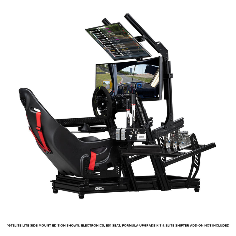 Next Level Racing® GTElite Lite Racing Simulator Cockpit - Wheel Plate Edition - Black