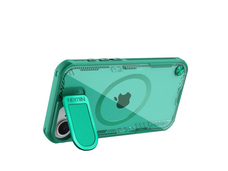 Nillkin Iceblade Prop Magnetic Case with Camera Cover and Stand for iPhone 16e / 17e - Green