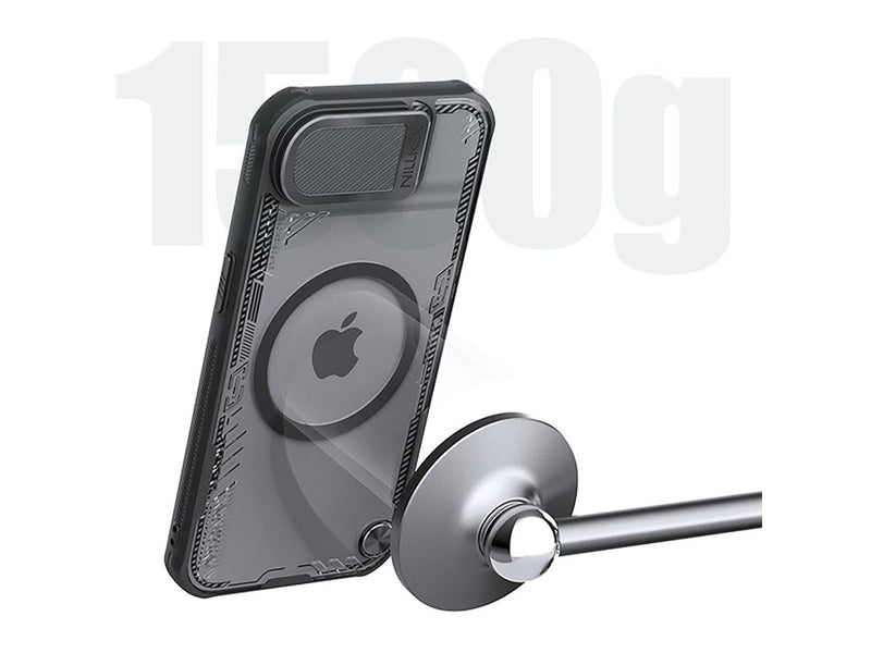 Nillkin Iceblade Prop Magnetic Case with Lens Cover and Stand for iPhone 16e - Black
