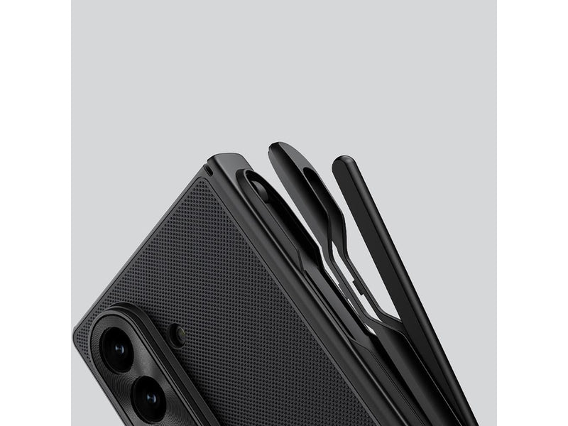 Nillkin  Super Frosted Shield Fold Magnetic Case for Samsung Galaxy Z Fold 7 MagSafe Compatible with S Pen Slot - Black