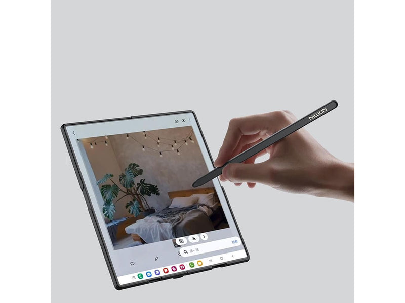 Nillkin  Super Frosted Shield Fold Magnetic Case for Samsung Galaxy Z Fold 7 MagSafe Compatible with S Pen Slot - Black
