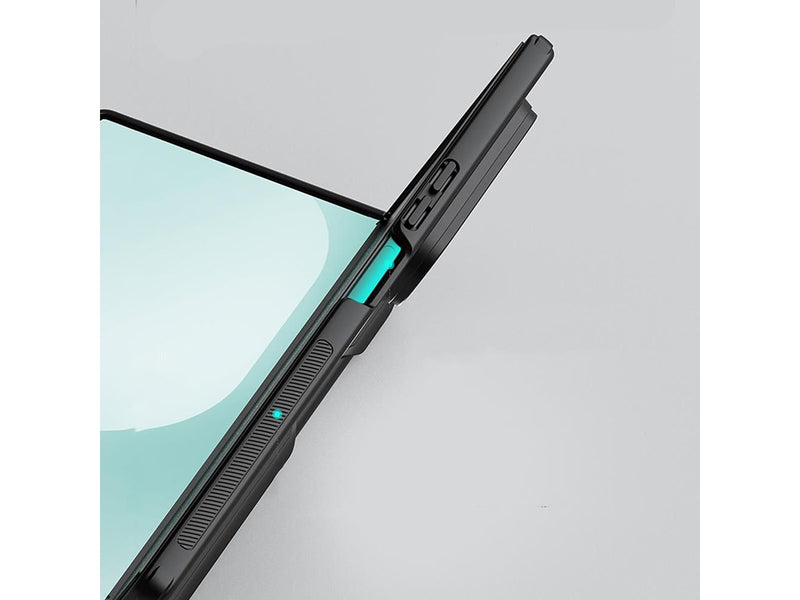 Nillkin  Super Frosted Shield Fold Magnetic Case for Samsung Galaxy Z Fold 7 MagSafe Compatible with S Pen Slot - Black
