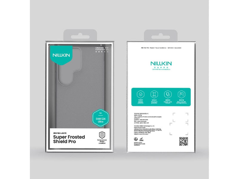 Nillkin Super Frosted Shield Pro Case for Samsung Galaxy S26 - Clear Black