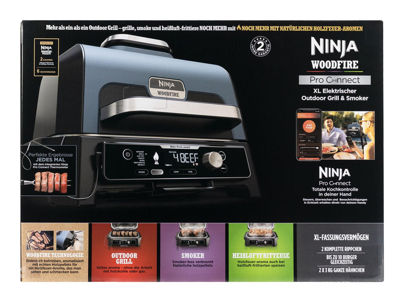 Ninja Woodfire Pro Connect XL Electric BBQ Grill & Smoker