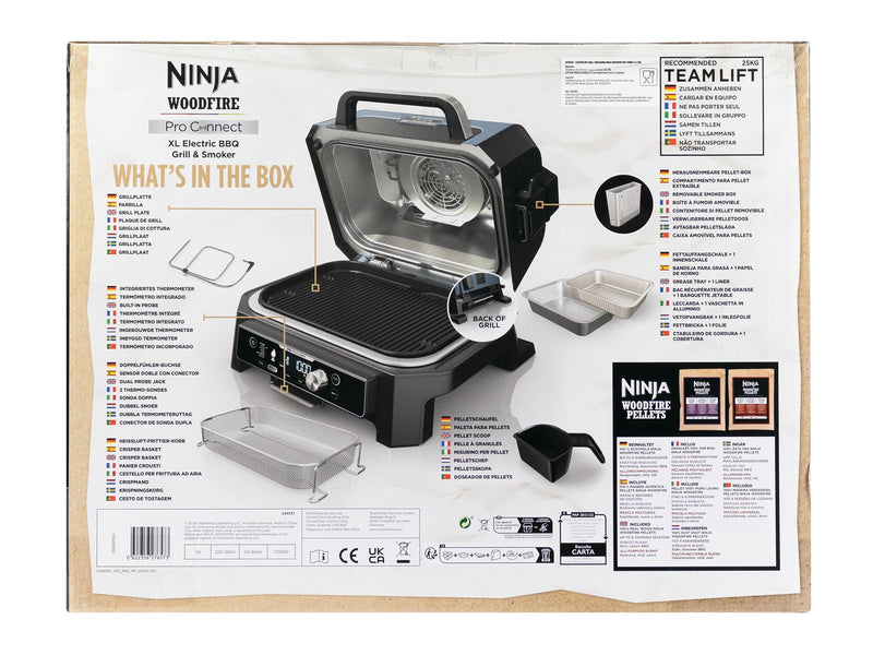 Ninja Woodfire Pro Connect XL Electric BBQ Grill & Smoker