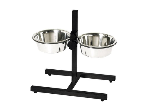 Nobby Foderstander m/2 skåle justerbar 1.5 L