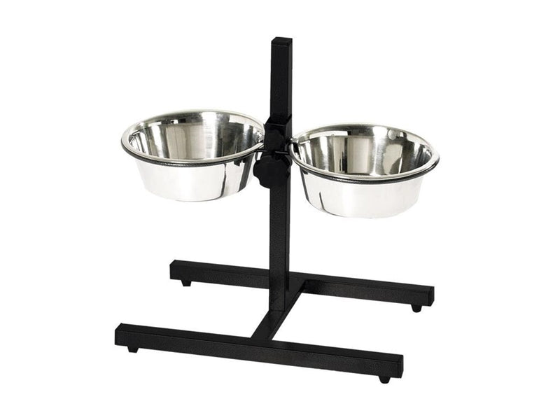 Nobby Foderstander m/2 skåle justerbar 4 L