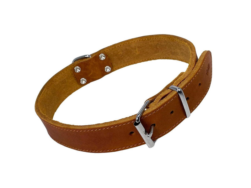 Nobby Halsbånd TABIL 60 cm (47-54 cm) 30 mm Cognac
