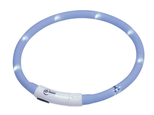Nobby LED halsbånd Puppy lyseblå Ø 45 cm