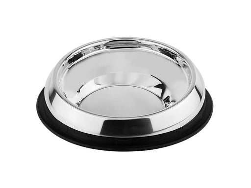 Nobby Rustfrit stål skål for fladsnudede hunde med gummi