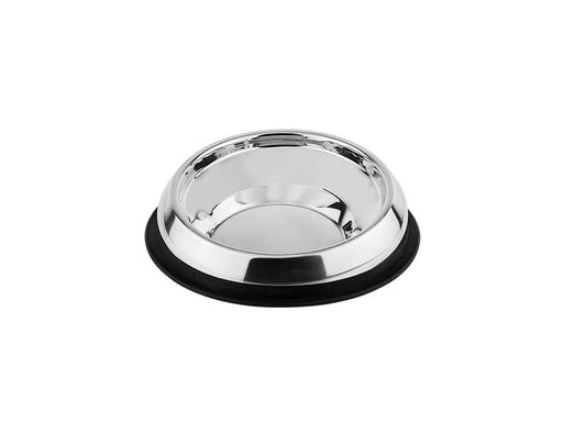 Nobby Rustfrit stål skål for fladsnudede hunde med gummi