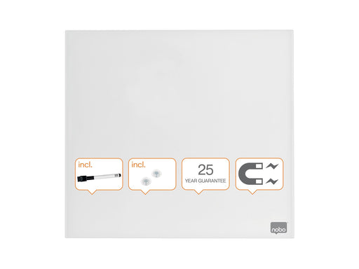 Nobo Diamond Glas - magnetische Glastafel, Einzelhandelspackung
