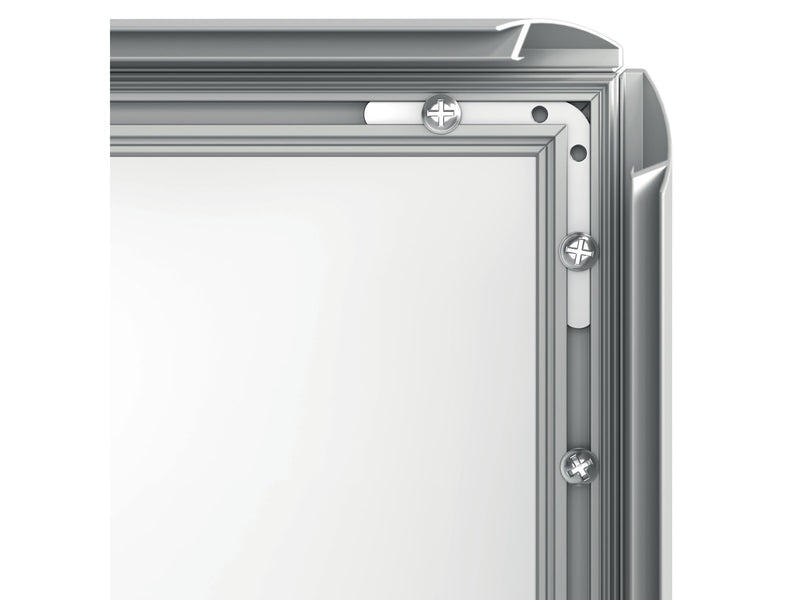 Nobo Essence A3 Posterrahmen, 25 mm Aluminium Klemmprofil auf Gehrung geschnitten