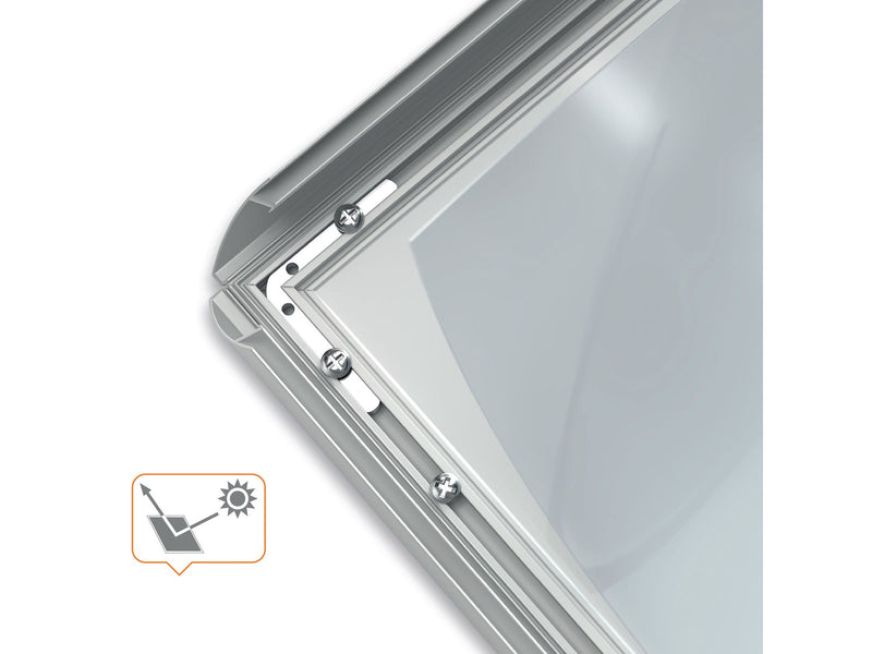 Nobo Essence A3 Posterrahmen, 25 mm Aluminium Klemmprofil auf Gehrung geschnitten
