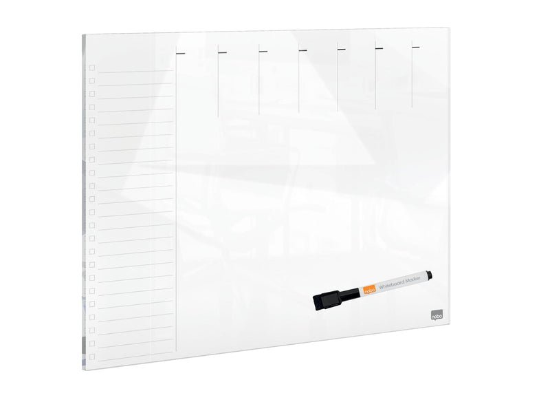 Nobo Glas Wochenplaner 56 x 43 cm