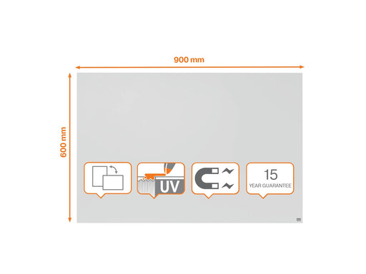 Nobo Infinity Rahmenloses magnetisches Whiteboard 900x600mm